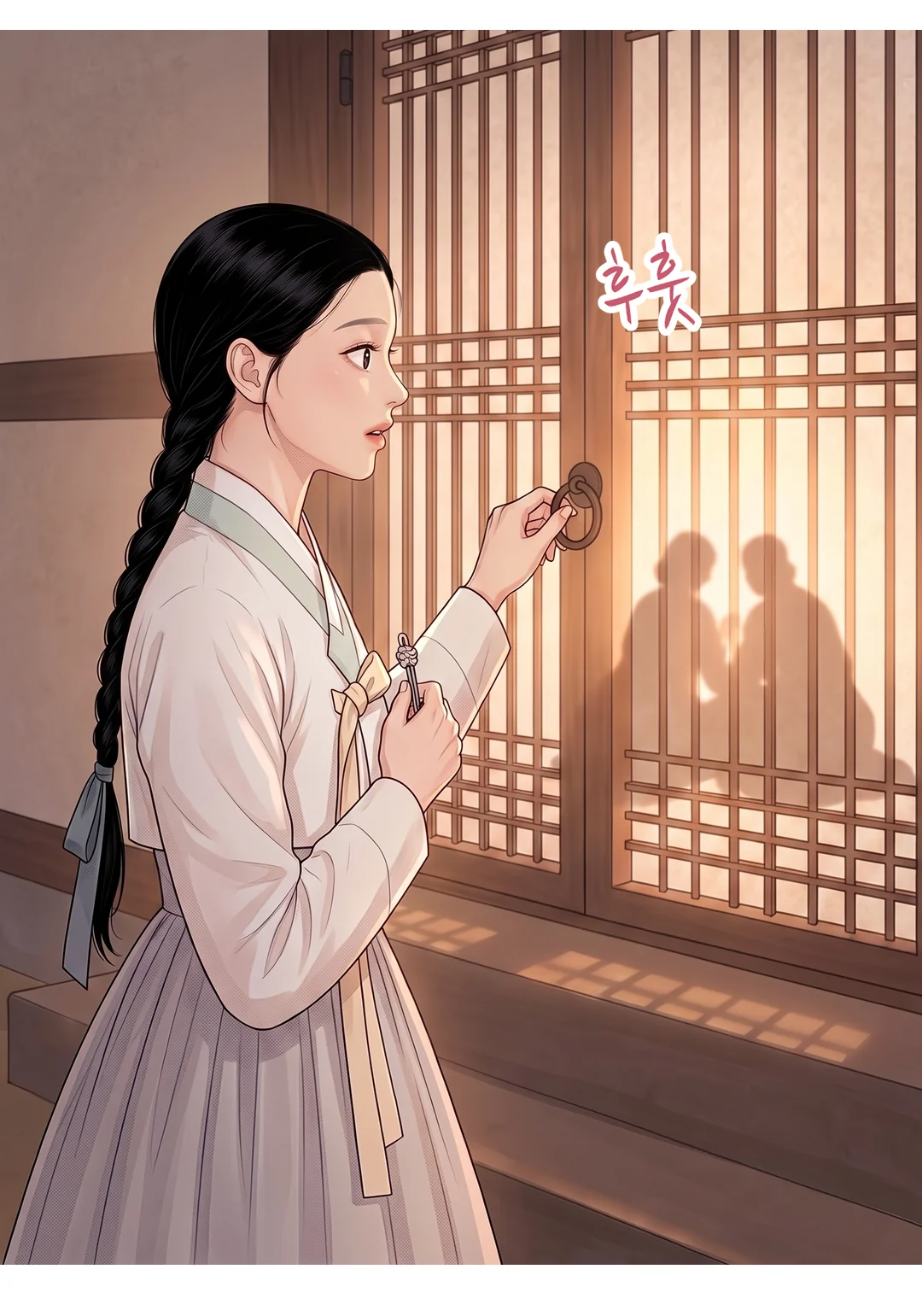 연화 정면. 울지 않는다. 마른 목소리. — 연화 "언제부터였어요?"