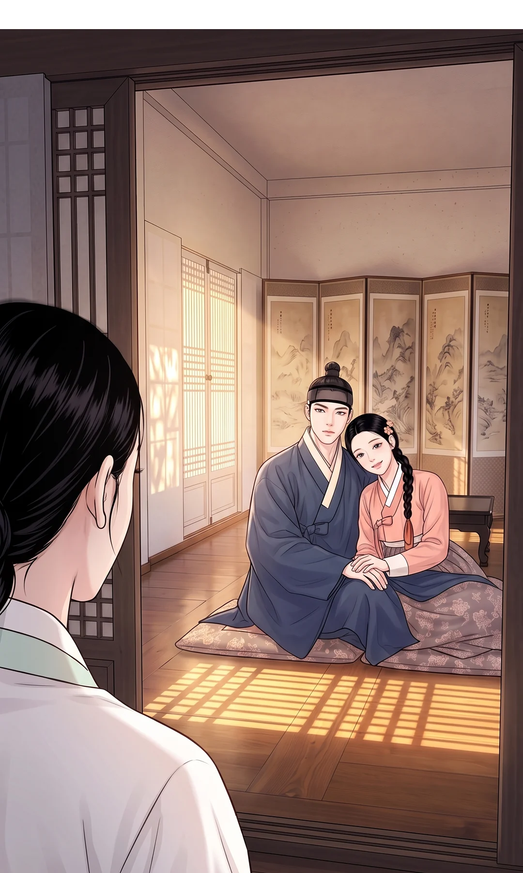 도윤의 팔에 몸을 붙인 채령. 달콤한 웃음. — 채령 "처음부터 날 원했어."