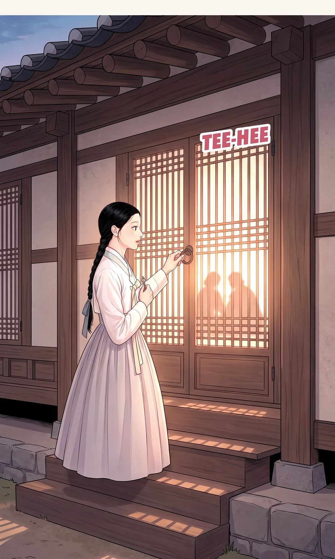 Yeonhwa understands the arithmetic. Dry, almost amused. / Doyun with lowered eyes, a man tidying up something already finished. — Father's fortune follows Chaeryeong. There was never a share coming to me. Yeonhwa: "So in the end, property over people." Doyun: "Try to understand."