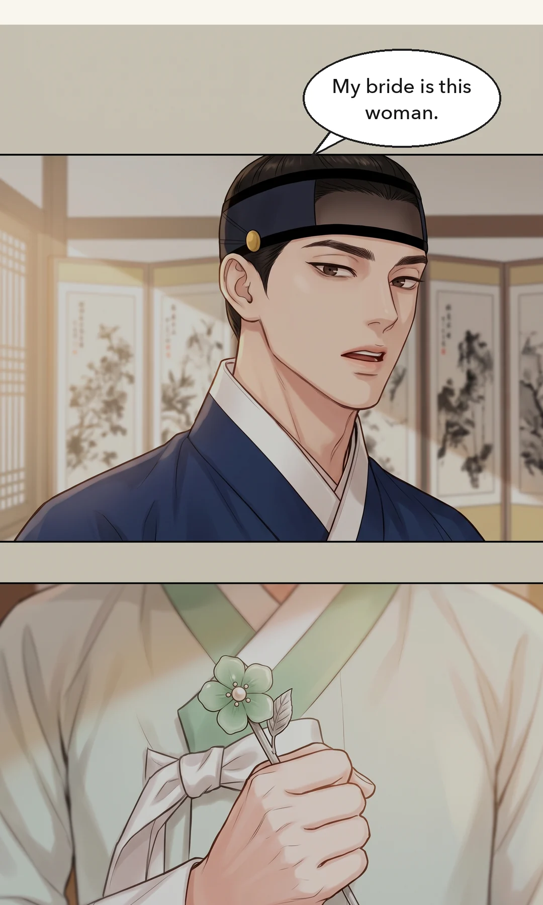 The wall outside the Yun gate. Late afternoon sun. A ragged man sitting against the wall lifts his head toward the sound. / Inside his dusty collar, a small jade ring on a neck cord. — At that same hour, outside the Yun gate