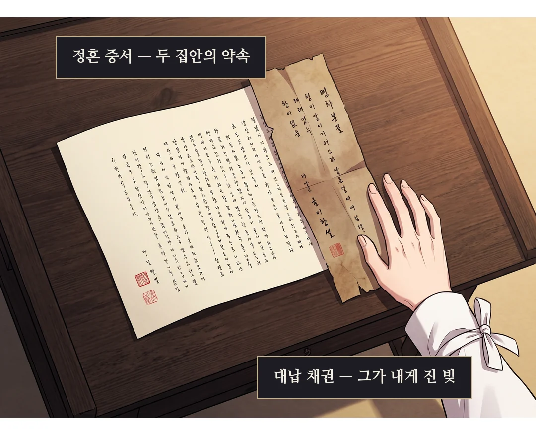 종이를 노려보는 도윤.