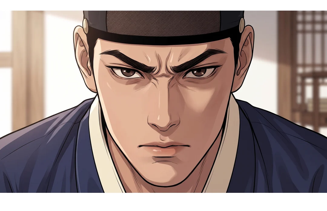 일어선 도윤. 명령. — 도윤 "그 종이, 내놓으시오."
