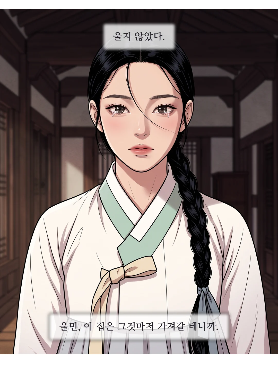 흙 위에 멈춘 남색 장부. — 어머니의 장부가, 흙 위에 있었다.