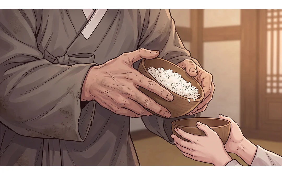 아버지에게. 담담이지만 처음으로 온기 — 문장 끝이 살짝 풀린다. — 연화 "저분은, 약한 사람 것을 빼앗진 않네요."