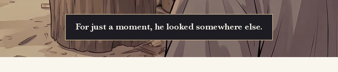 Mujin's small smile. / (new) The two of them eating without speaking. One lamp. — They ate without a word.