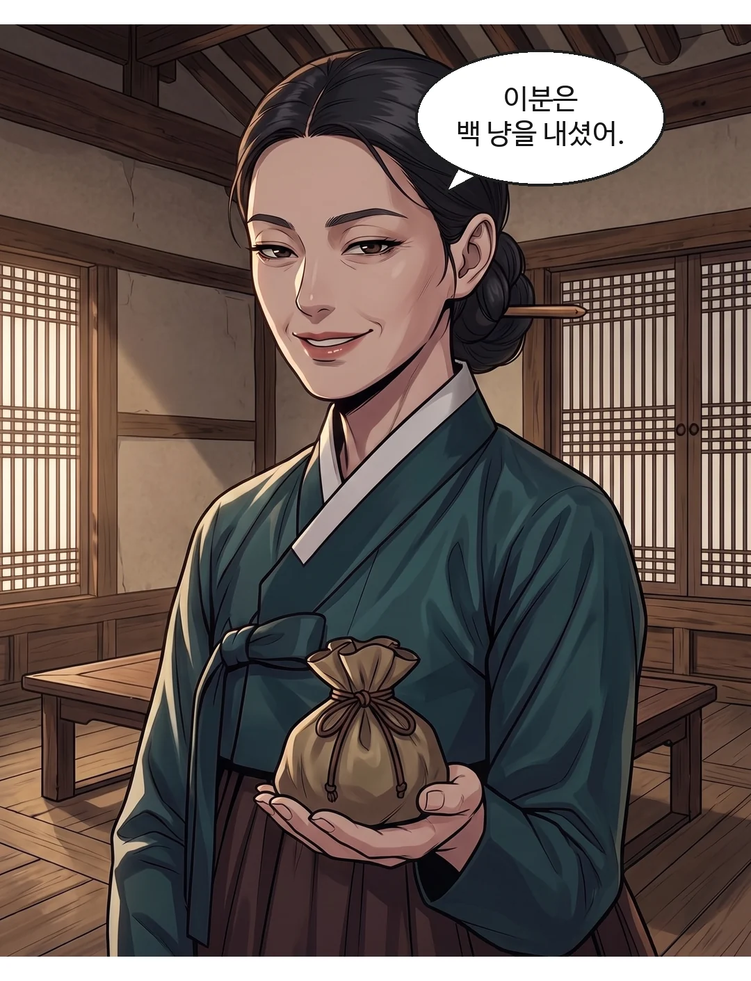 문을 향해. 다급을 누른 낮은 목소리. — 연화 "누가 절 데려간다는 건데요?"