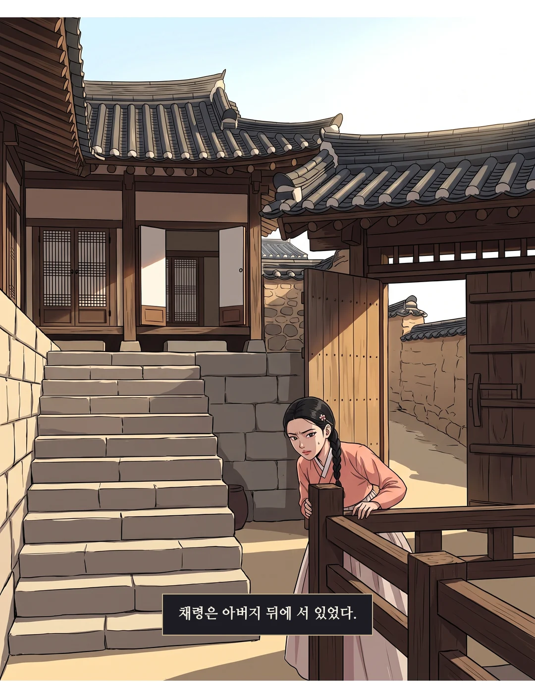 태식의 눈이 호위 곁의 솔이에게 꽂힌다.