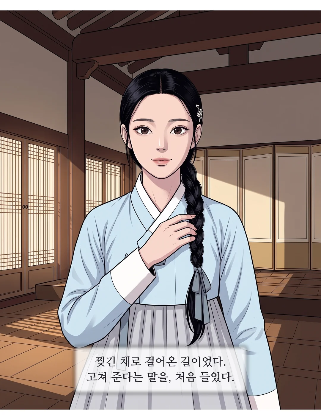 끝 카드. — 13화 끝 다음 화 — 팔려간 것이 제 잘못입니까