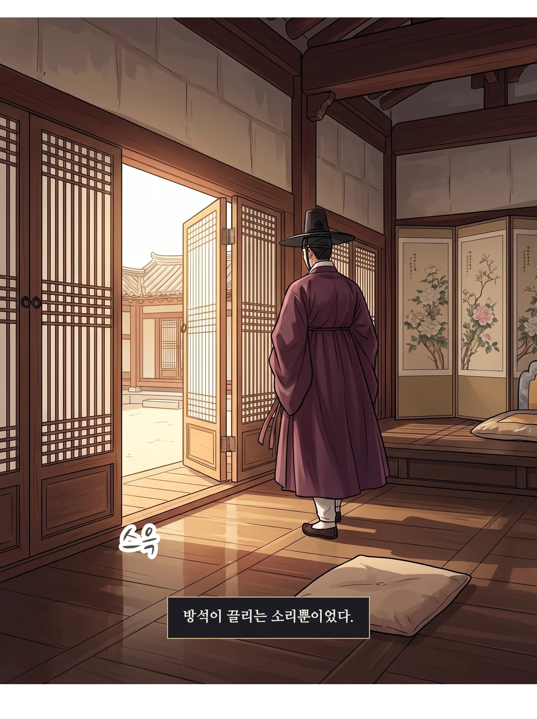 연화. 웃음기 반, 속삭임 반 — 처음으로 먼저 청한다. — 연화 "오늘 저녁은… 같이 드실래요?"