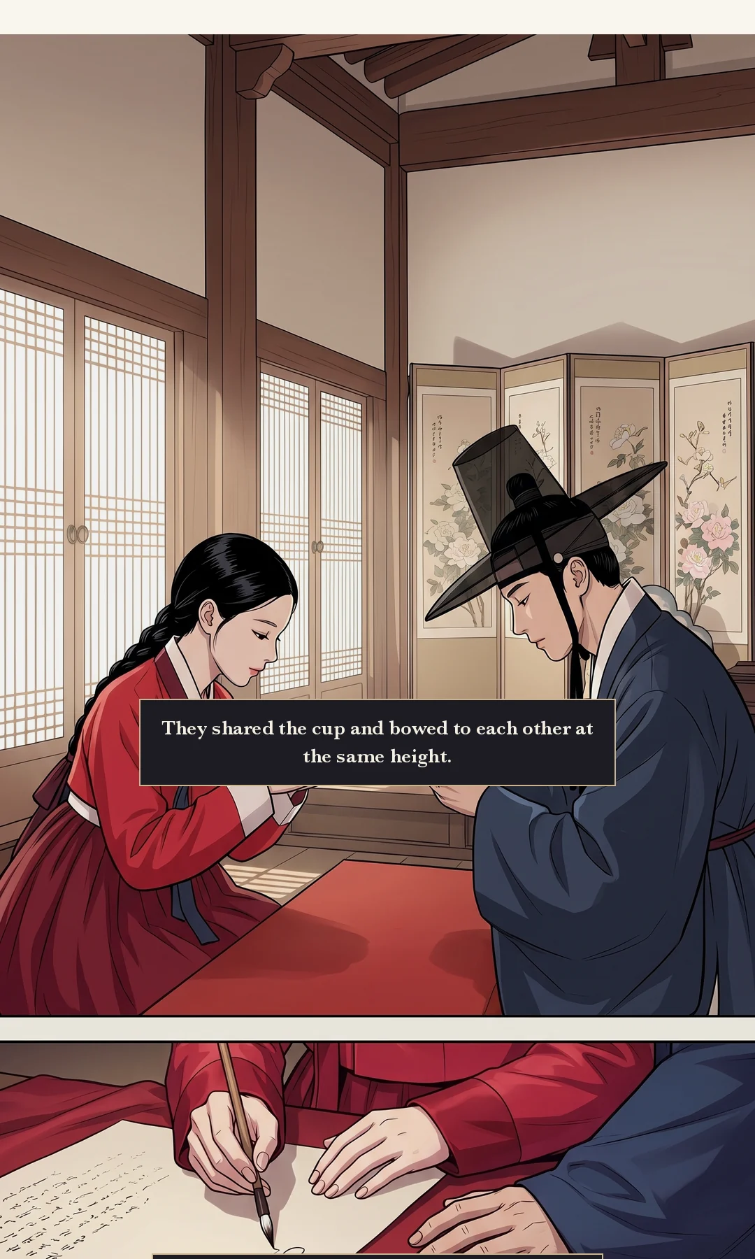 On Chaeryeong's face to the end. There is no answer. — No one answered.
