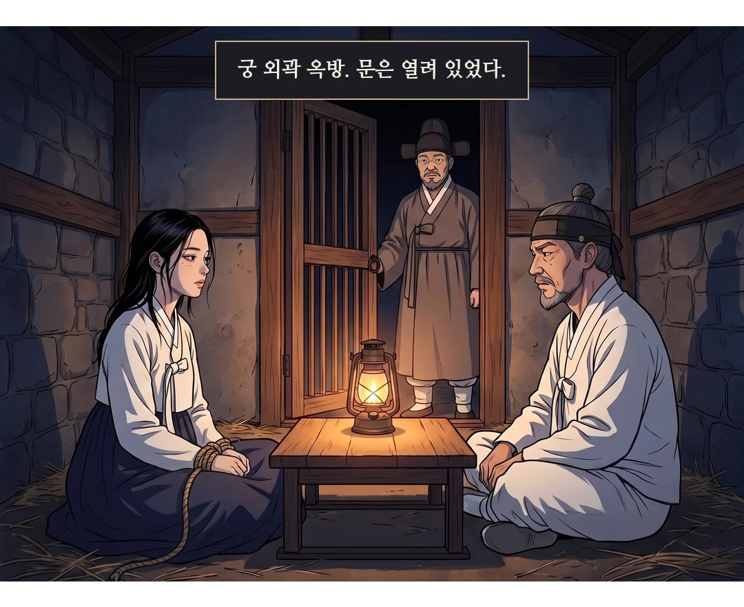 새 빈 종이와 붓이 연화 앞으로 밀린다.