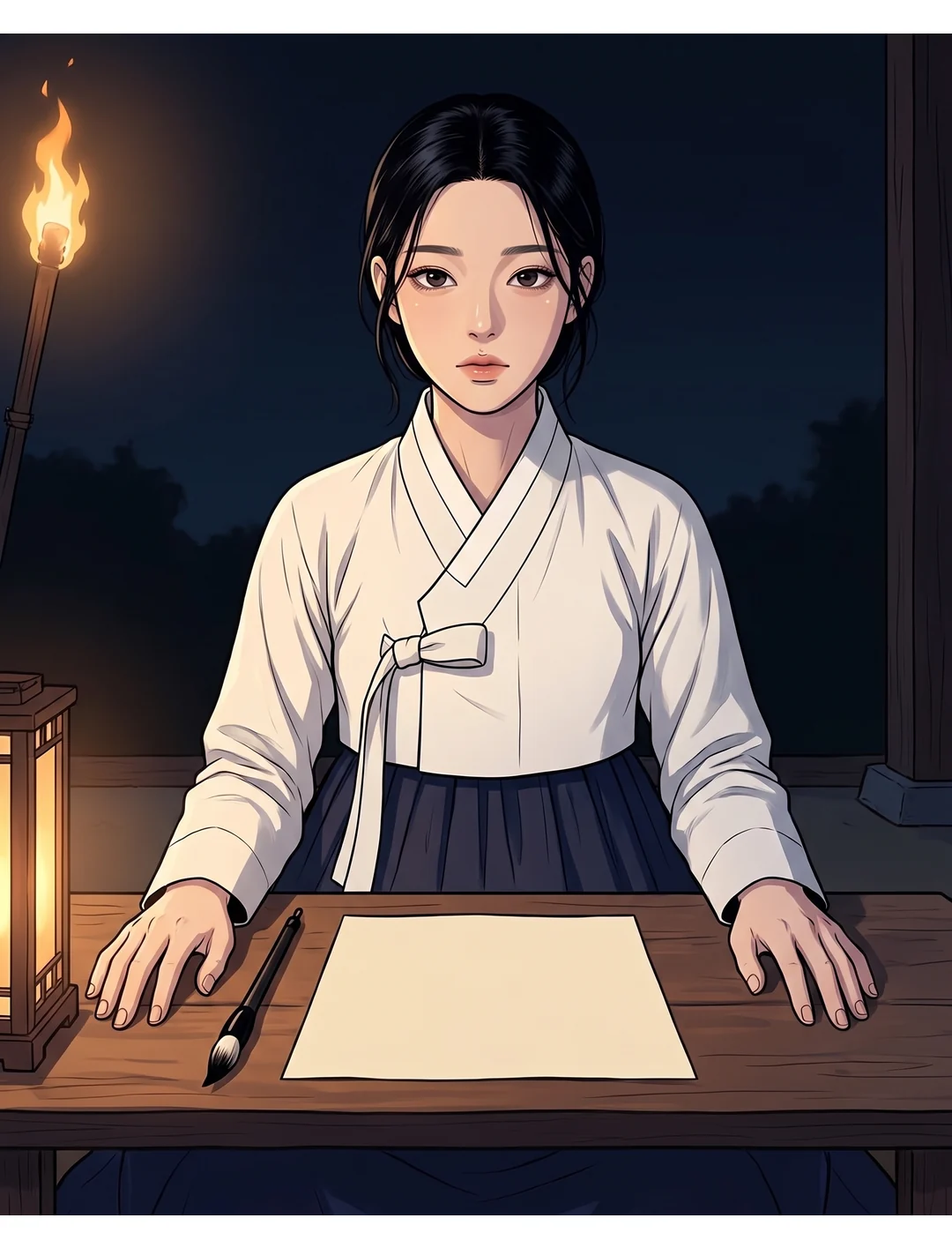 태식이 곧바로 답하지 못한다. 연화의 질문이 처음으로 멈추게 한다.