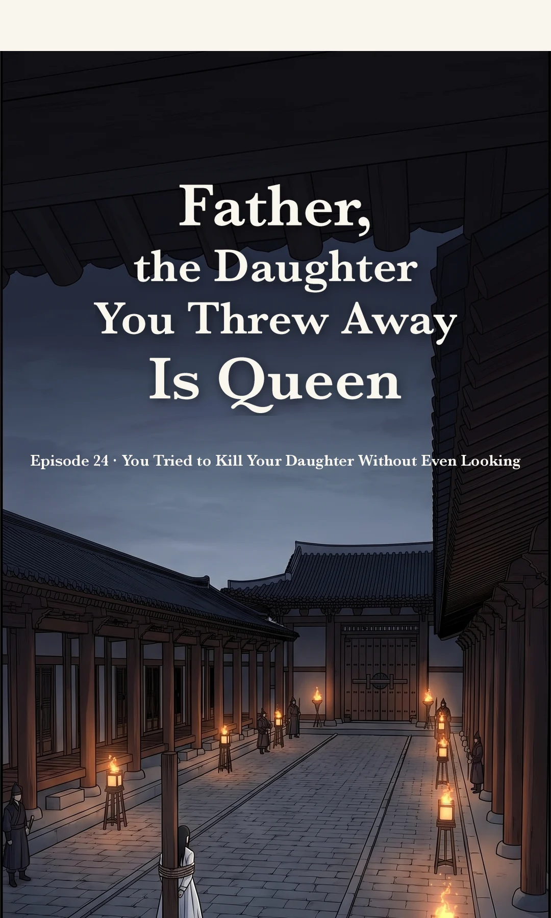 Outside the north gate. The king, come back alive, stands before it. — Yi Heon: "I am alive. Open the gate."