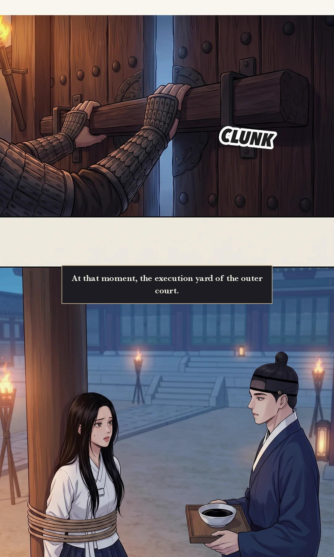 Yeonhwa's words bring down the false testimony. — Yeonhwa: "You tried to kill your daughter without even looking."
