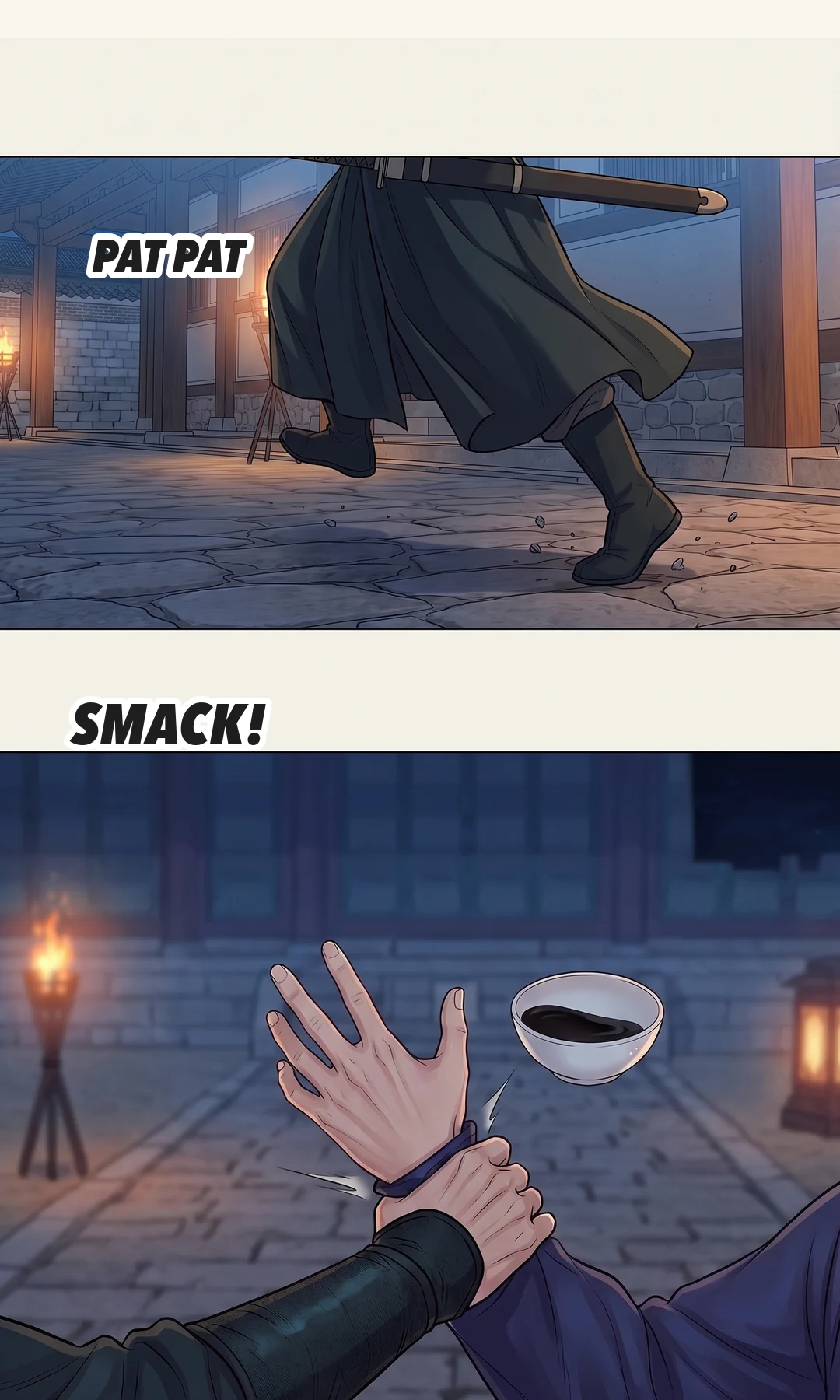 Yeonhwa looks up at the king. — Yeonhwa: "You really were alive."