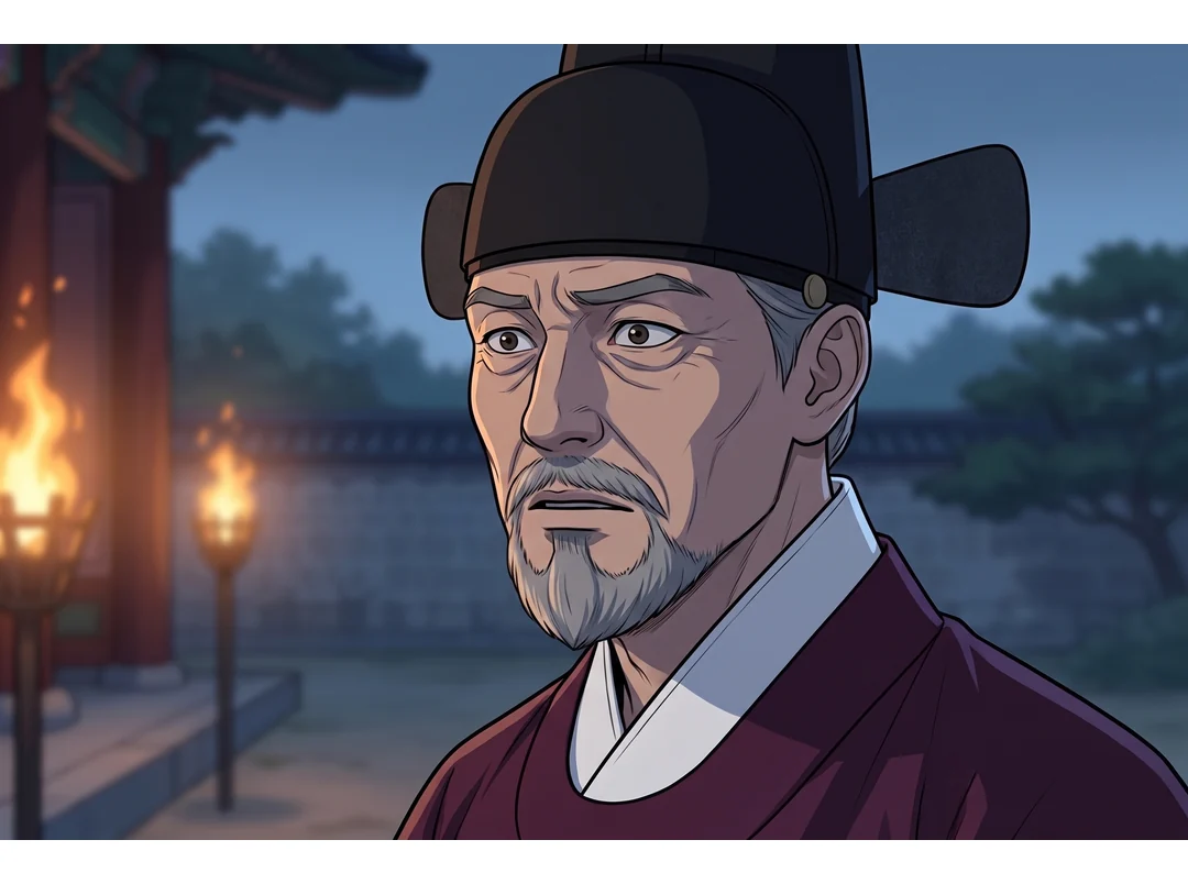 민치겸이 살아 있는 왕을 본다.