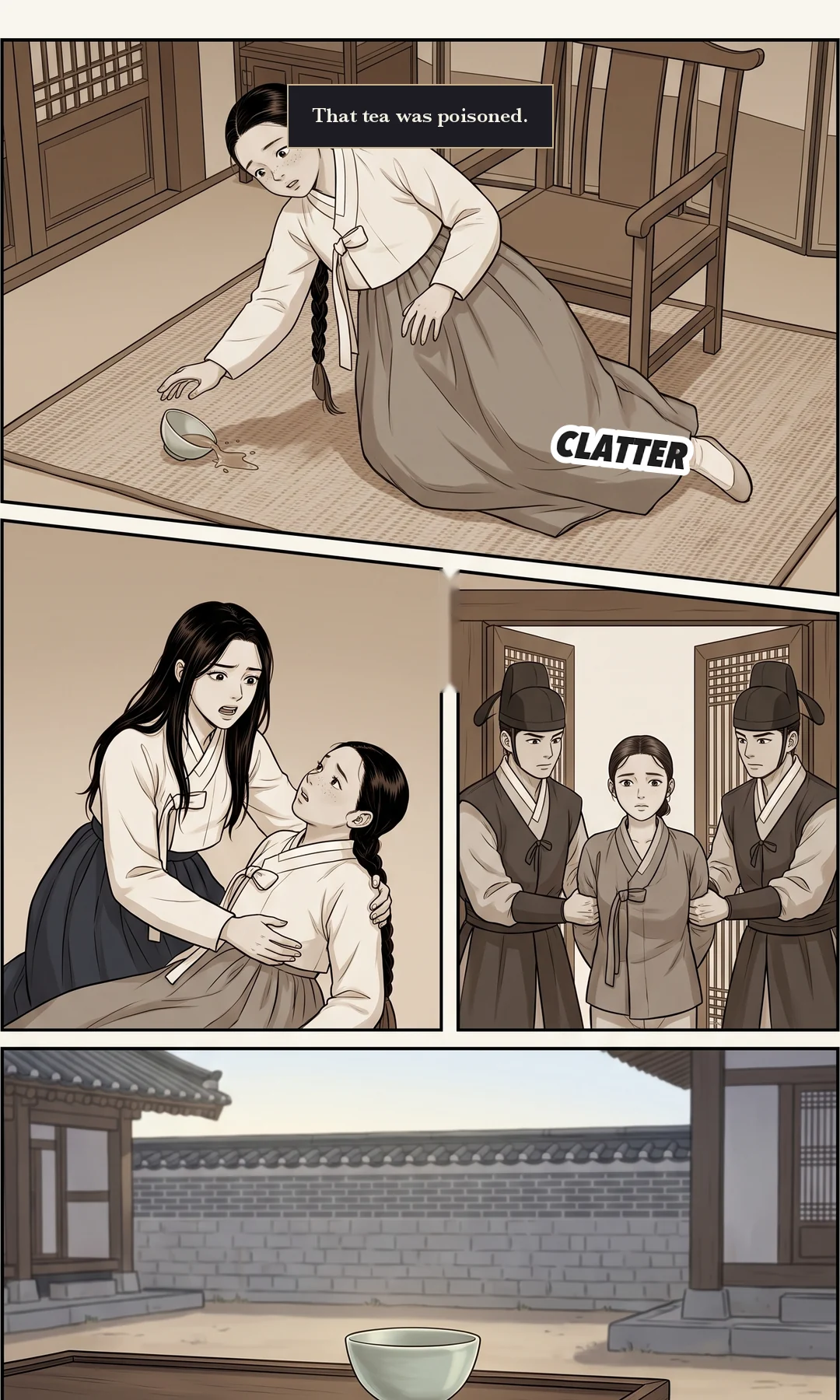 Title card · establishing shot — Ep. 26 · I'm the One Who Drank That Tea