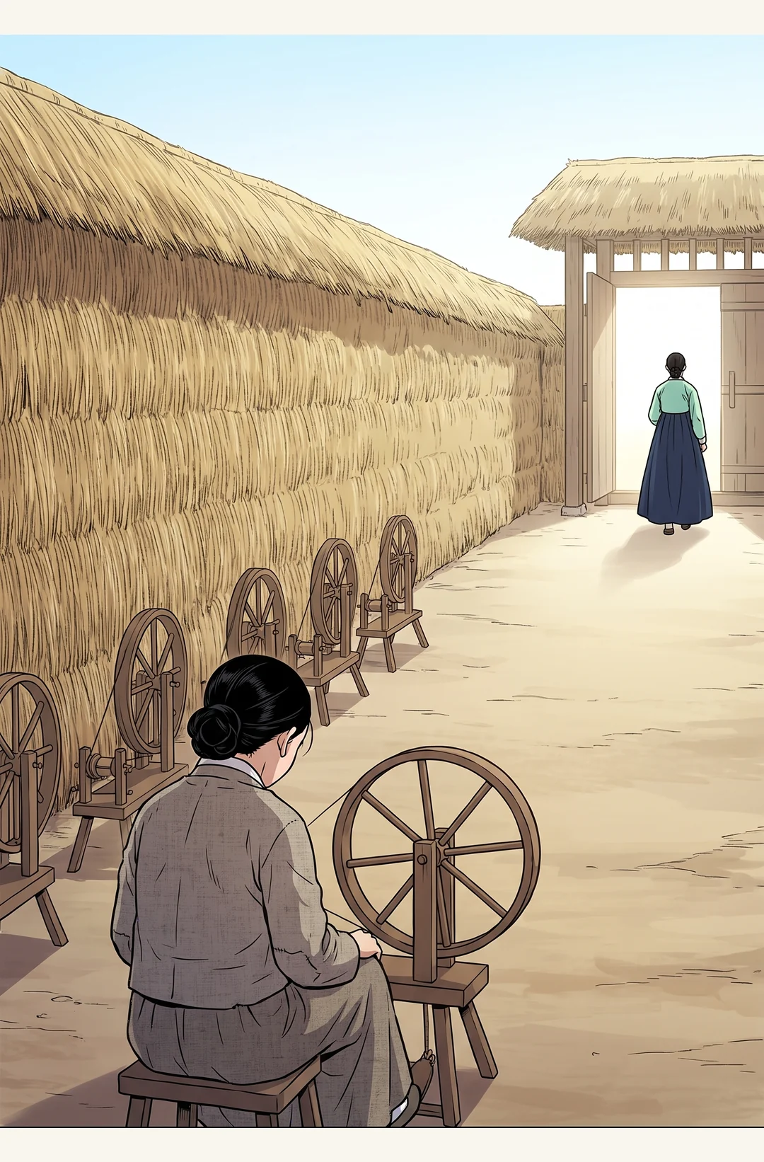 오늘도 반씩이오? → 네. — 이헌 "오늘도 반씩이오?" 연화 "네. 밥은 반씩입니다."