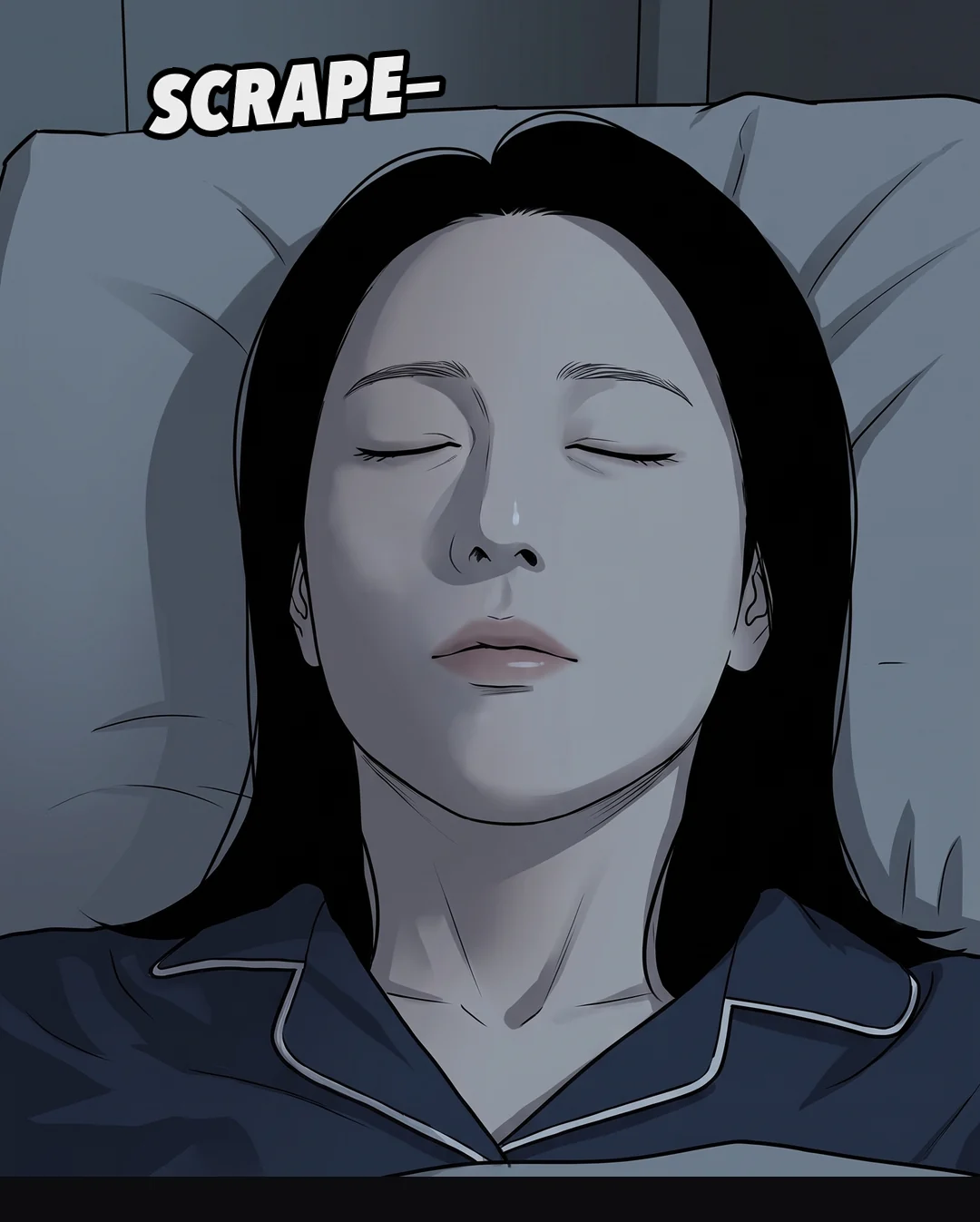 Mirae closes her eyes and breathes out.