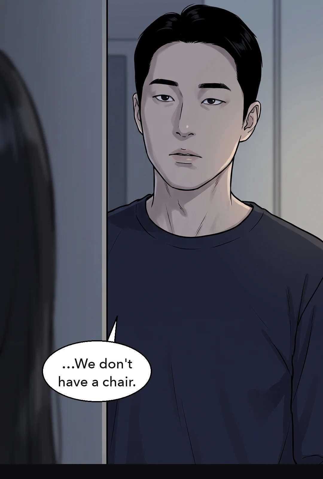 Jun: "…We don't have a chair."