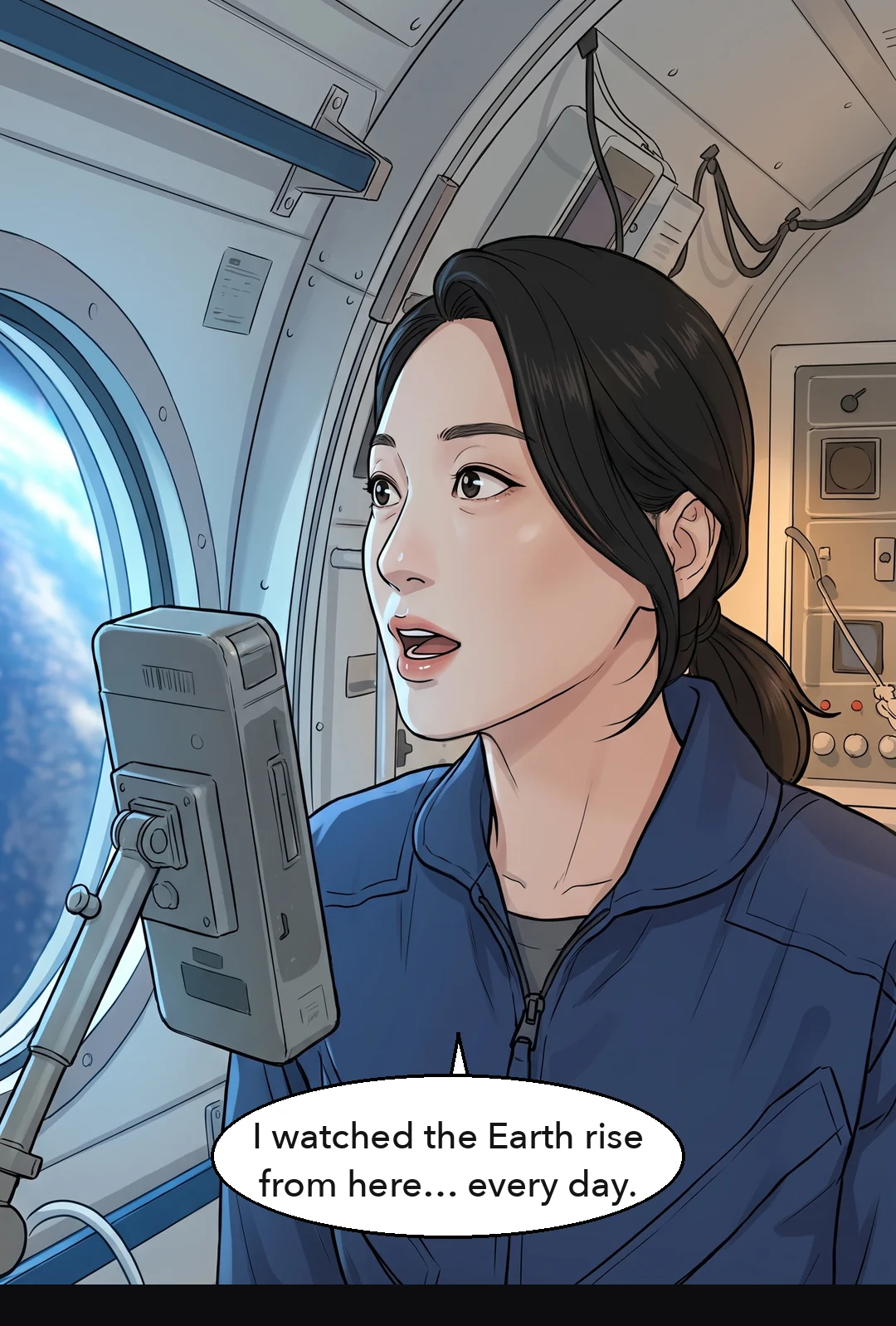 "I watched the Earth rise from here… every day."
