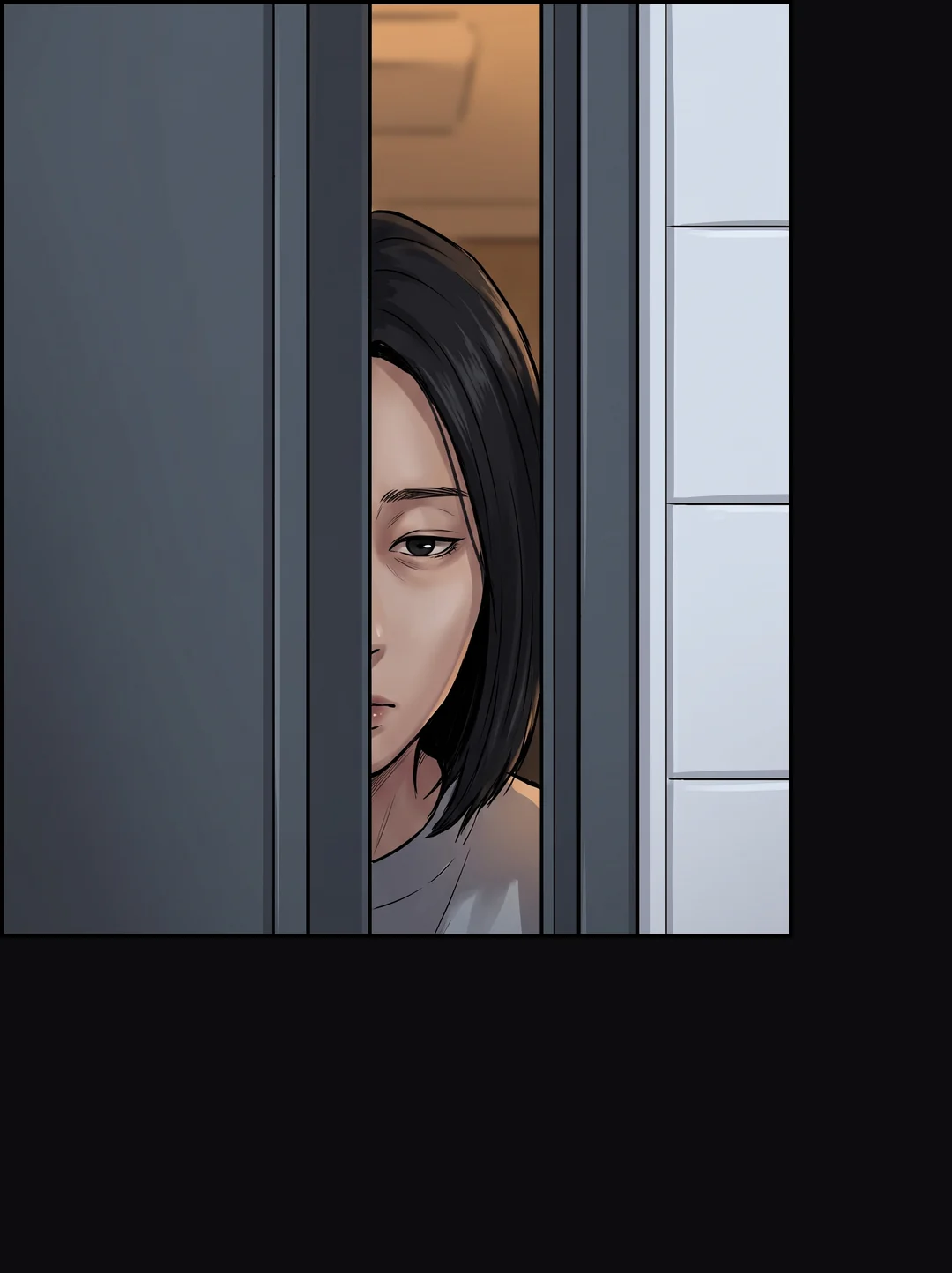 아래를 보는 지안.
